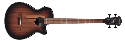Ibanez - Guitare basse acoustique/électrique AEG24E - Acajou Sunburst brillant