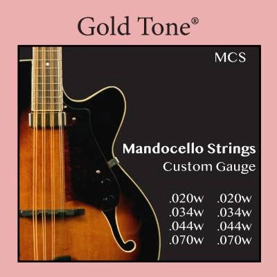 Jeu de cordes pour mandocello, ton or