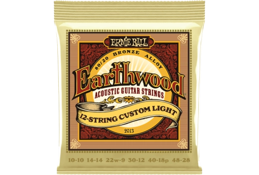 Ernie Ball - Earthwood Custom Light 80/20 12-String Acoustic Guitar Strings - 10-48