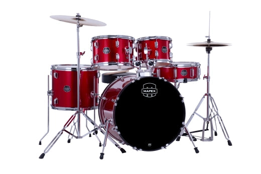 Mapex - Comet Batterie 5 pièces (20", 10", 12", 14", grosse caisse) avec cymbales et accessoires - Infrarouge