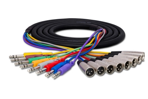 Hosa - Balanced Snake, 1/4 in TRS to XLR3M, 7 m