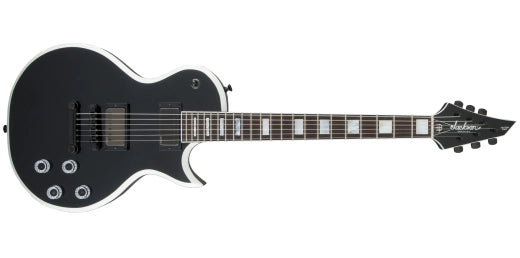 Jackson Guitars - USA Signature Marty Friedman MF-1, touche en palissandre avec étui - Noir brillant avec biseaux blancs
