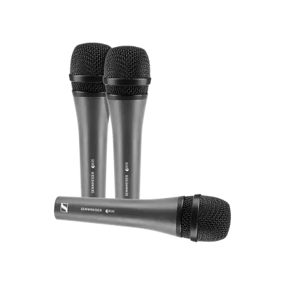 Sennheiser - E835 Evolution Handheld Dynamic Cardioid Microphone with On/Off Switch - 3-Pack