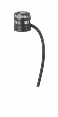 Shure - WL185M Cardioid Lavalier Microphone - Black w/Lemo Connector