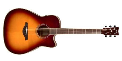 Yamaha - Guitare acoustique FG TransAcoustic Cutaway - Brown Sunburst