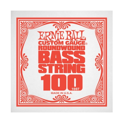 Corde simple pour basse électrique Ernie Ball .100 nickelée