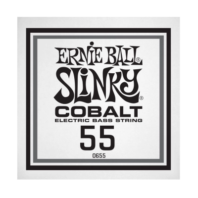 Corde simple pour basse électrique Ernie Ball .055 Cobalt Wound