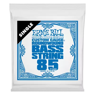 Corde simple pour basse électrique Ernie Ball Super Long Scale Nickel Wound - .085
