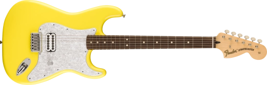 Fender - Guitare électrique Stratocaster Tom Delonge édition limitée, touche palissandre - Jaune graffiti