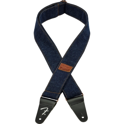 Sangle Fender x Wrangler en denim - Indigo foncé