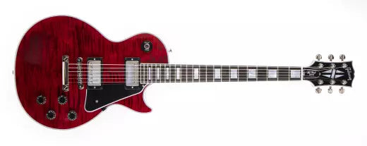 Gibson Custom Shop - Guitare électrique Les Paul Custom avec table figurée - Red Tiger