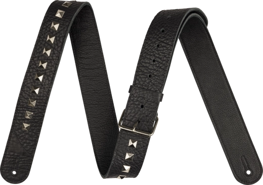 Jackson Guitars - Metal Stud Leather Guitar Strap - Black