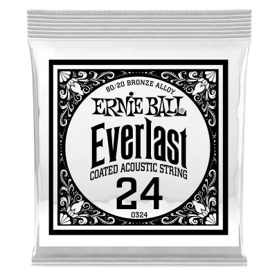 Ernie Ball - Corde simple Everlast 80/20 - .024w