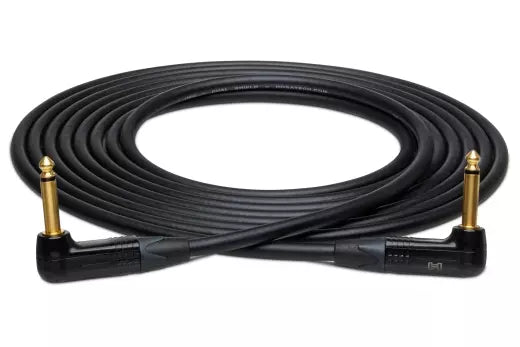 Hosa - Edge Guitar Cable, Neutrik Right-angle 1/4 inch TS to Same, 20 ft