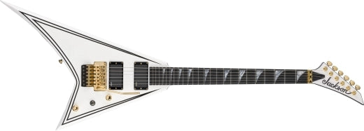 Jackson Guitars - Série MJ Rhoads RR24MG, touche en ébène - Blanc avec rayures noires