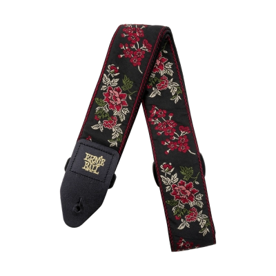 Sangle de guitare Ernie Ball - Jacquard rose rouge