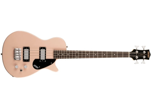 Guitares Gretsch - G2220 Electromatic Junior Jet Bass II à diapason court, touche en noyer noir - Rose coquille