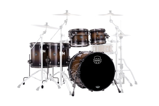 Mapex - Pack de 5 fûts Saturn Evolution (22, 10, 12, 14, 16) - Exotic Night Forest Burst