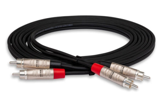 Hosa - Interconnexion stéréo professionnelle double REAN RCA vers double REAN RCA - 50