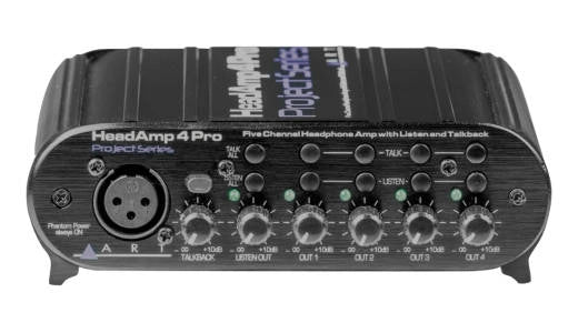 ART Pro Audio - ART HeadAmp4Pro avec entrées auxiliaires et Talkback