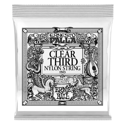 Ernie Ball - Ernesto Palla Nylon Clear Single String - Troisième