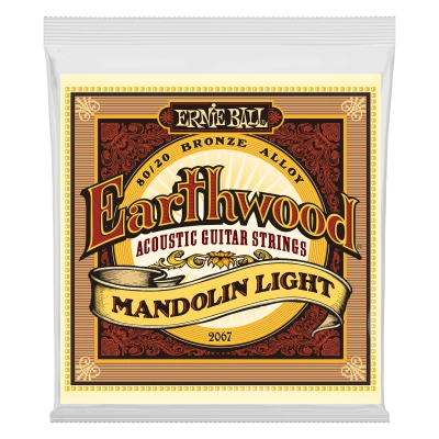 Cordes en bronze 80/20 pour mandoline Earthwood Light Loop End, 9-34