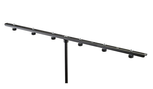 K & M Stands - Microphone Bar w/ 5/8 Screws, Holds 6 Mics