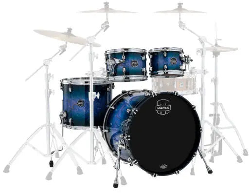 Mapex - Saturn VI Rock 4-Piece Shell Pack (22,10,12,16) - Cobalt Burst