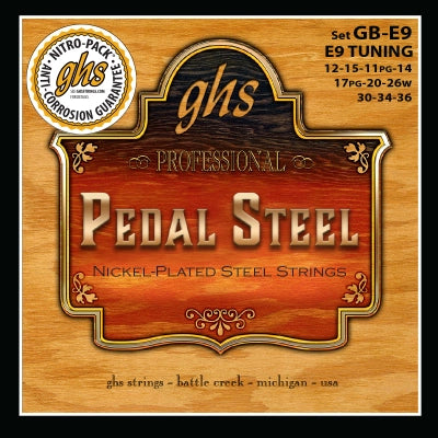 Cordes GHS - Jeu de cordes Pedal Steel Mi9th