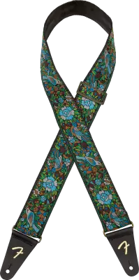 Sangle Fender - Jacquard mosaïque - Verte
