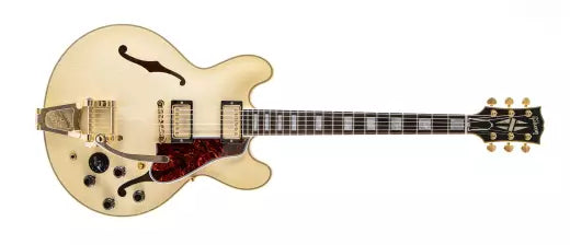 Gibson Custom Shop - Murphy Lab Light Aged ES-335 de 1959 avec Bigsby - Guitare électrique - Blanc alpin