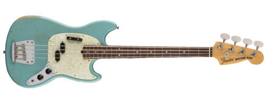 Fender - JMJ Road Worn Mustang Bass - Bleu Daphné délavé