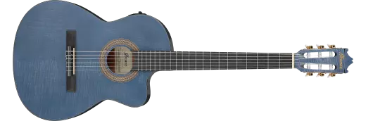 Ibanez - GA5FMTCE Classical Acoustic/Electric Guitar - Open Pore Blueberry