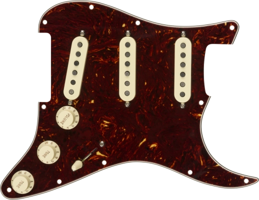 Fender - Pre-Wired Strat Pickguard Tex-Mex SSS 11 Hole - Tortoise Shell
