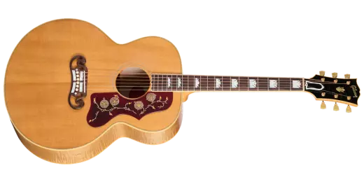 Gibson - Guitare acoustique SJ-200 Light Aged de 1957 avec étui rigide - Dark Natural