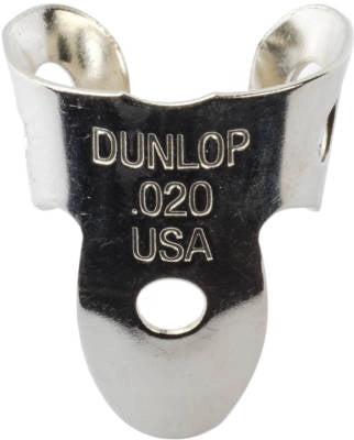 Dunlop - Mini onglets en maillechort pour les doigts et le pouce - 0,020 (paquet de 5)