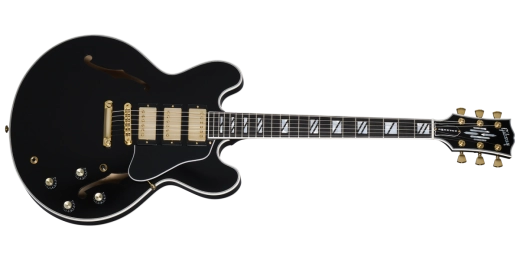 Gibson ES-335 Supreme Guitare électrique 3 micros avec étui rigide - Ébène