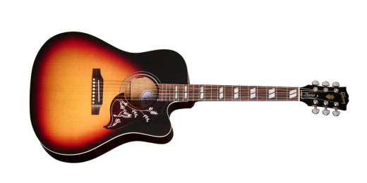 Gibson - Guitare acoustique/électrique Hummingbird Studio EC avec étui rigide - Tri-Burst Satin