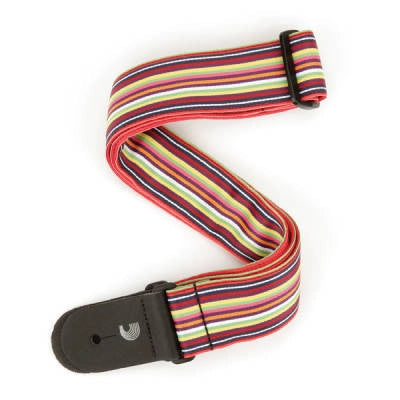 DAddario - 2 Guitar Strap, Latin Line Art - Multi Coloured