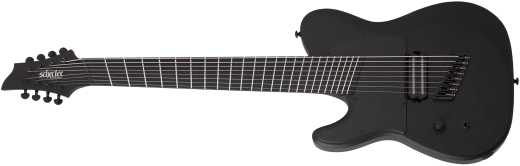 Schecter - Guitare électrique 8 cordes PT-8 MS Black Ops, pour gaucher - Noir satiné, pores ouverts