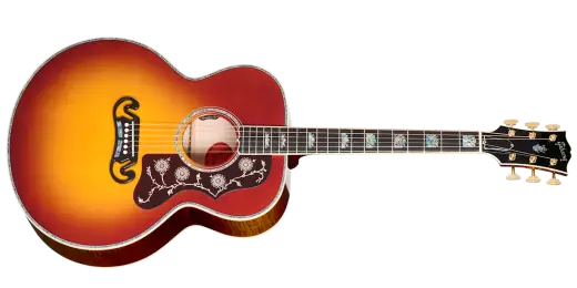 Gibson - Guitare électro-acoustique SJ-200 5A en érable avec étui rigide - Wildfire Burst