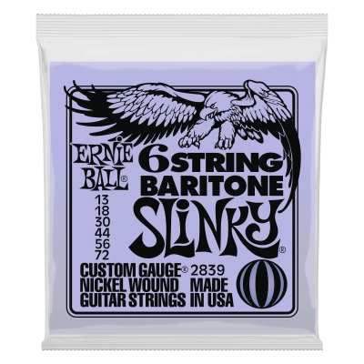 Ernie Ball - Cordes pour basse 6 cordes Baryton Small Ball Slinky - .013-.072