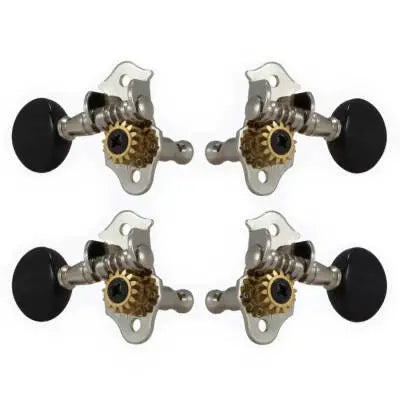 All Parts - Grover Geared Ukulele Keys (Set of 4) - Nickel