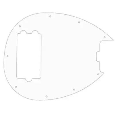 WD Music - Plaque de protection personnalisée pour basse Music Man Sterling 4-H - Blanc/Noir/Blanc