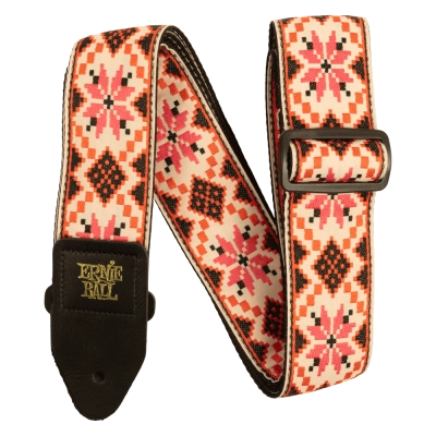 Bretelle Ernie Ball - Jacquard à broderie au point de croix couleur cannelle