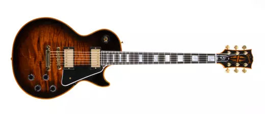 Gibson Custom Shop - Guitare électrique Les Paul Custom avec table figurée - Orange Widow