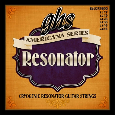 Cordes GHS - Jeu de cordes pour guitare à résonateur Americana