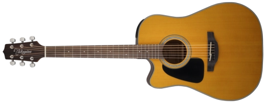 Takamine - Guitare acoustique/électrique Dreadnought pour gaucher - Naturel brillant