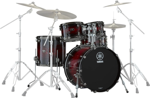 Yamaha - Live Custom Hybrid Oak 5-Piece Shell Pack (22,10,12,16,SD) - Magma Sunburst