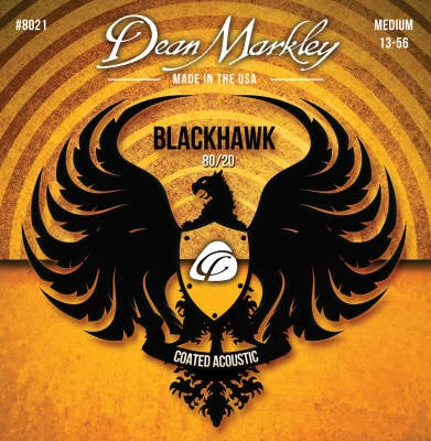 Dean Markley - Cordes acoustiques Blackhawk Coated 80/20 Medium 13-56